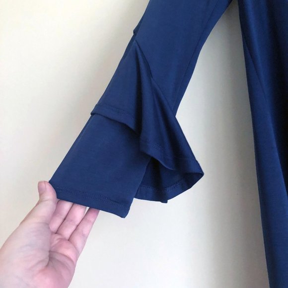 NWT Trixxi Long Sleeve Dress in Stormy Blue Size XXS - Picture 7 of 12